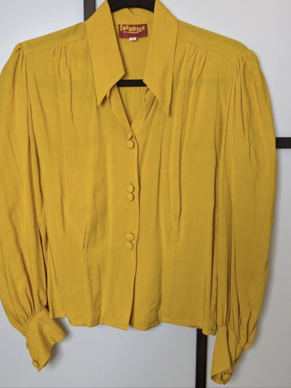 Freddies Of Pinewood Mustard Spellbound Blouse